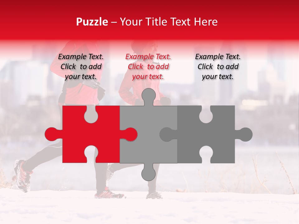 Jogging Lifestyle Length PowerPoint Template