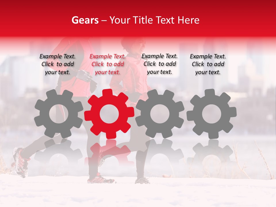 Jogging Lifestyle Length PowerPoint Template