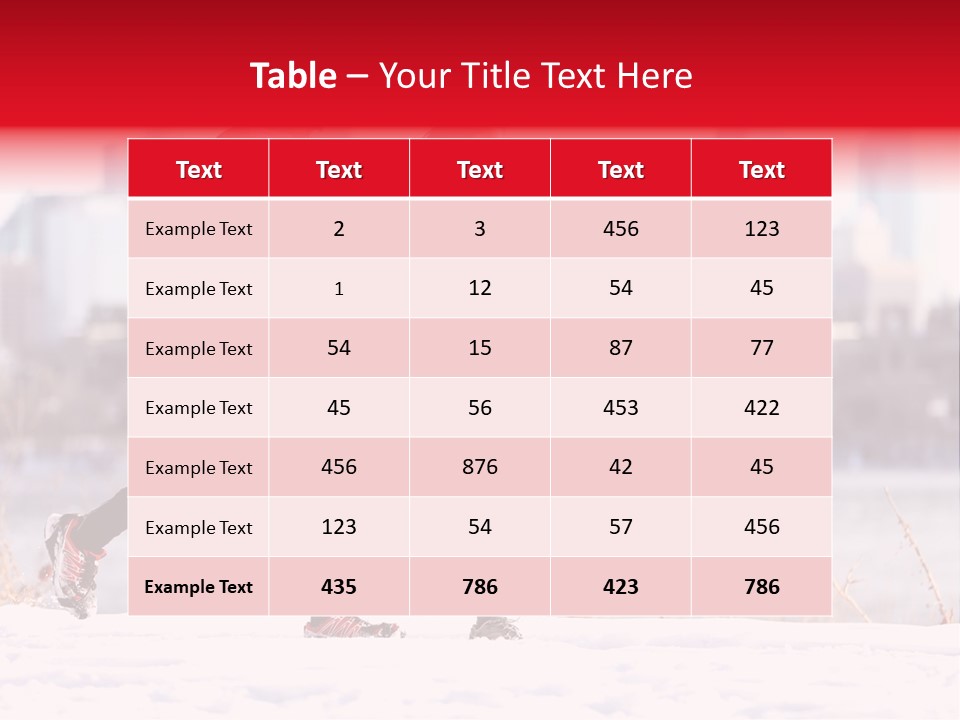 Jogging Lifestyle Length PowerPoint Template