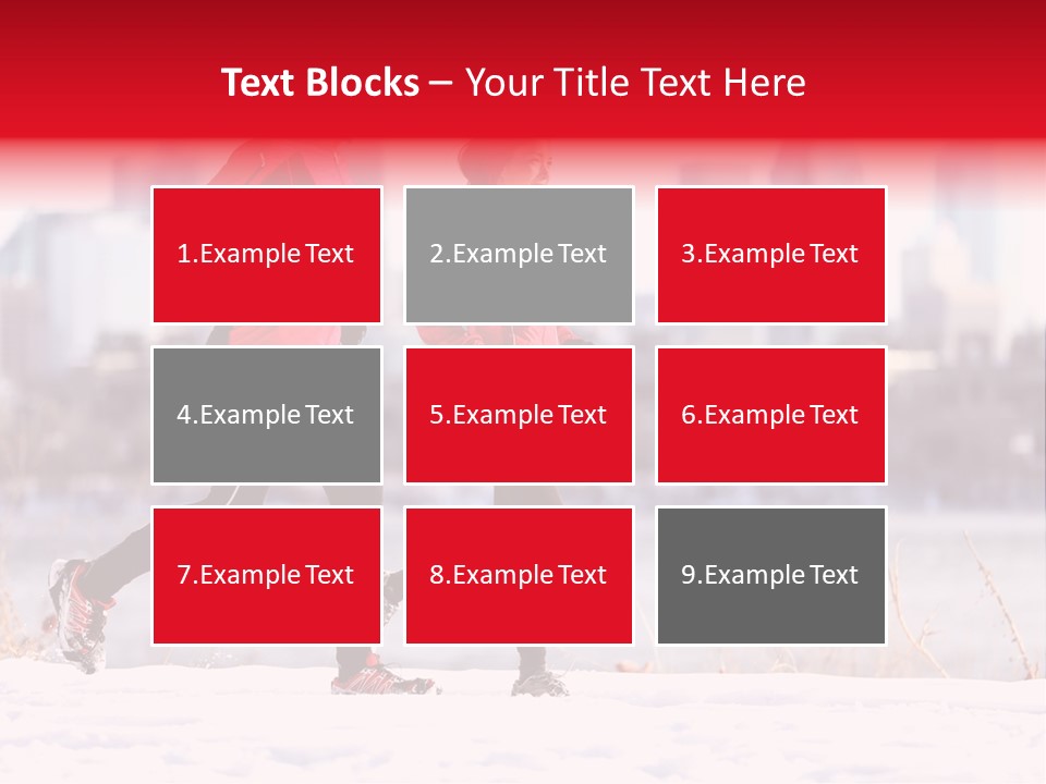 Jogging Lifestyle Length PowerPoint Template