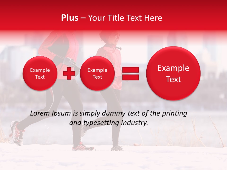 Jogging Lifestyle Length PowerPoint Template