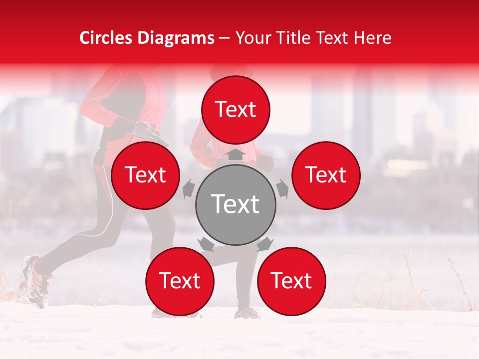 Jogging Lifestyle Length PowerPoint Template