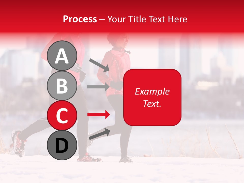 Jogging Lifestyle Length PowerPoint Template
