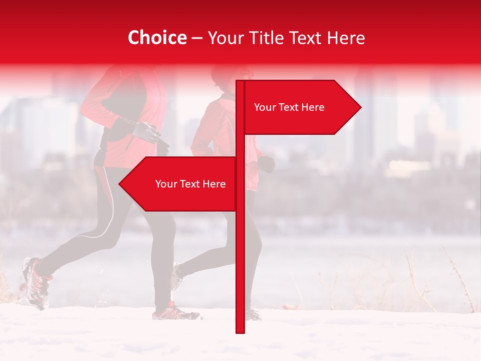 Jogging Lifestyle Length PowerPoint Template