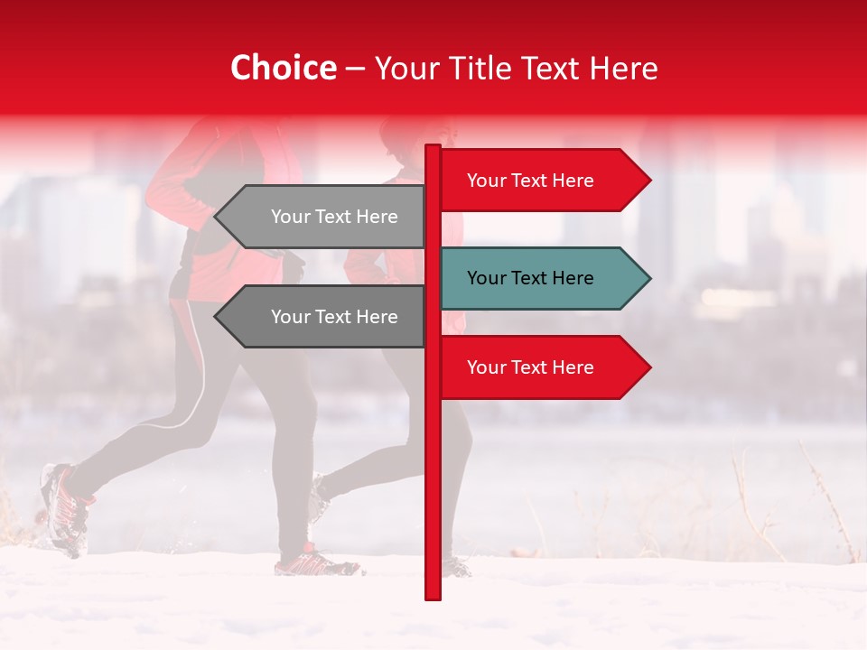 Jogging Lifestyle Length PowerPoint Template