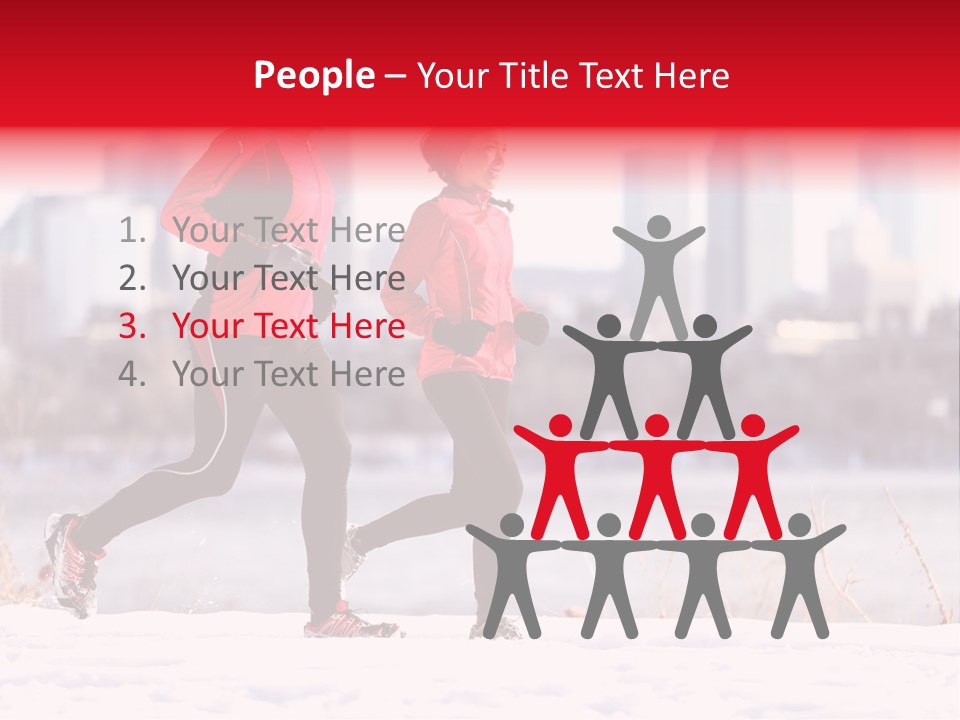 Jogging Lifestyle Length PowerPoint Template