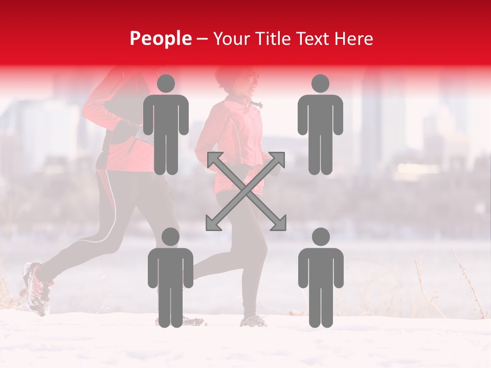 Jogging Lifestyle Length PowerPoint Template