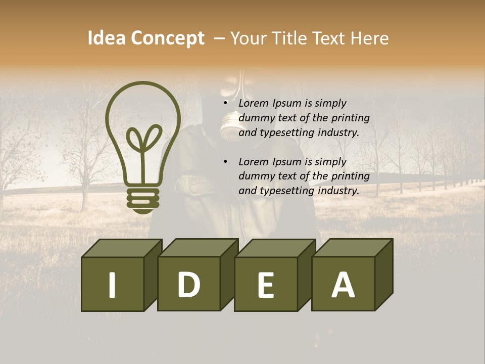 Hazardous Vapour Biology PowerPoint Template