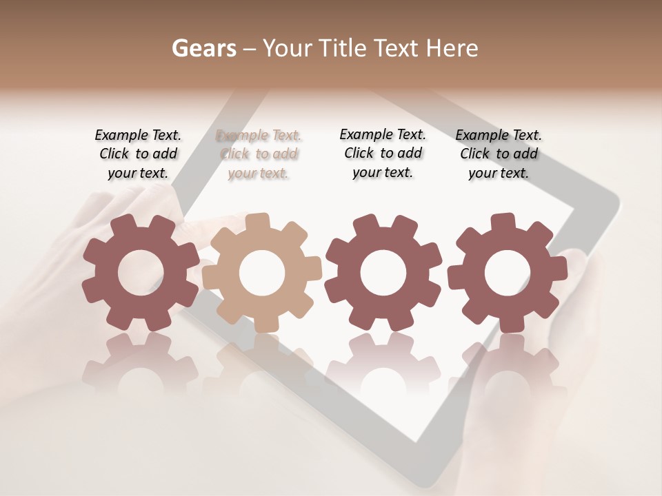 Electronic Mobile Book PowerPoint Template