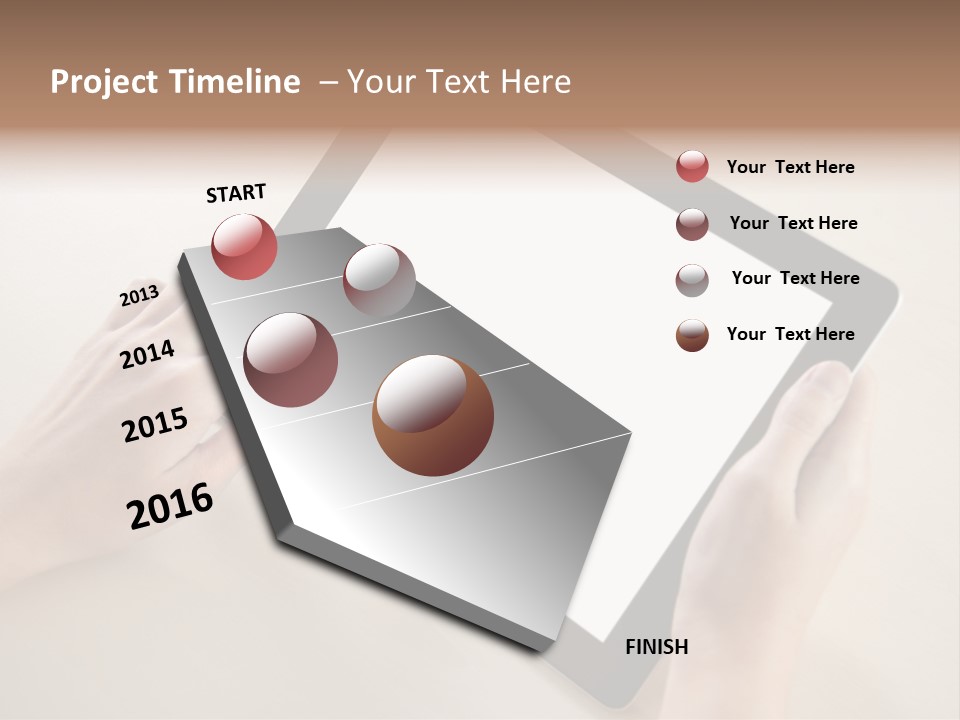 Electronic Mobile Book PowerPoint Template