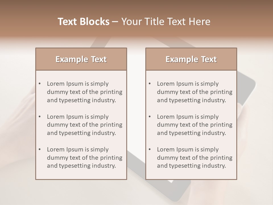 Electronic Mobile Book PowerPoint Template