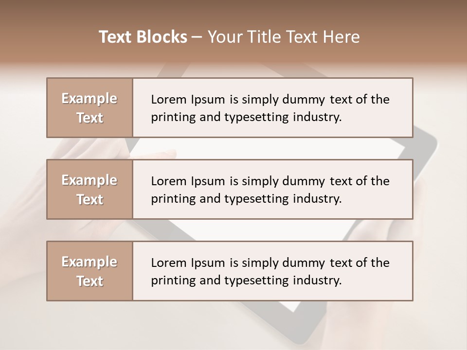 Electronic Mobile Book PowerPoint Template
