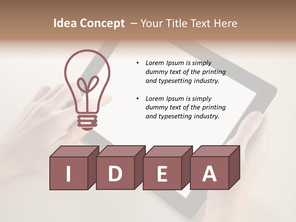Electronic Mobile Book PowerPoint Template