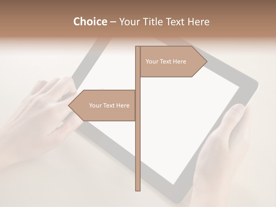 Electronic Mobile Book PowerPoint Template