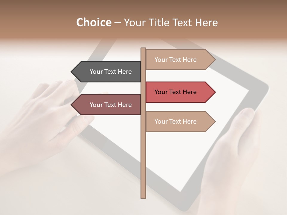 Electronic Mobile Book PowerPoint Template