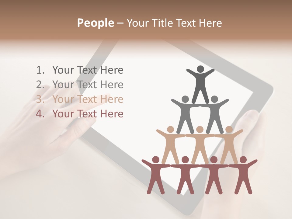Electronic Mobile Book PowerPoint Template