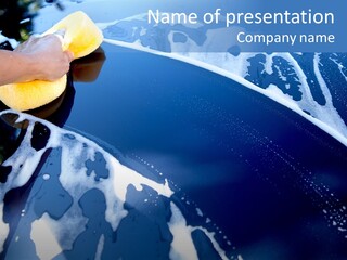 Detergent Foam Industry PowerPoint Template