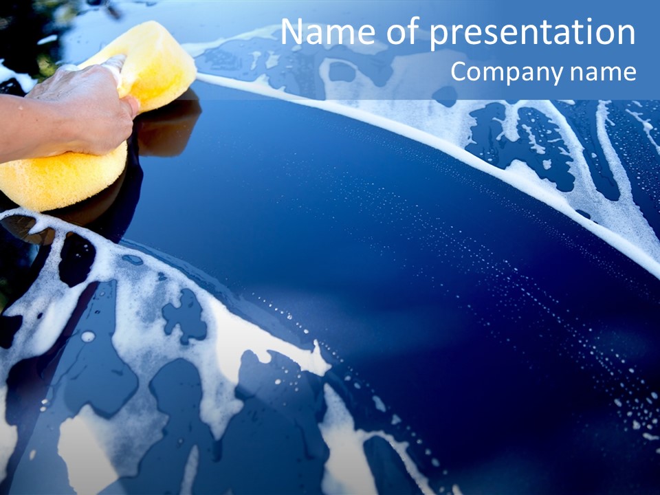 Detergent Foam Industry PowerPoint Template