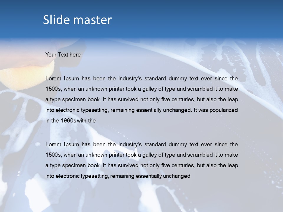 Detergent Foam Industry PowerPoint Template