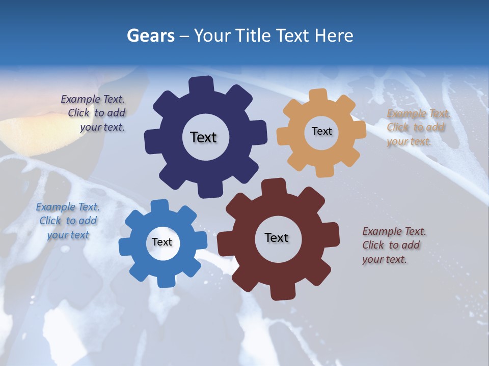 Detergent Foam Industry PowerPoint Template