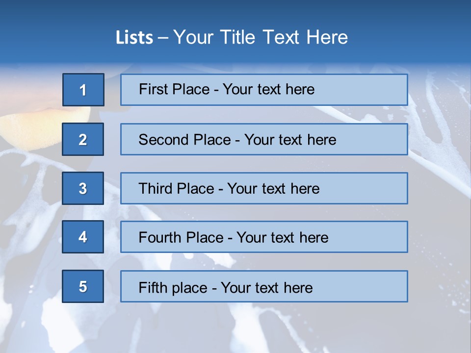 Detergent Foam Industry PowerPoint Template