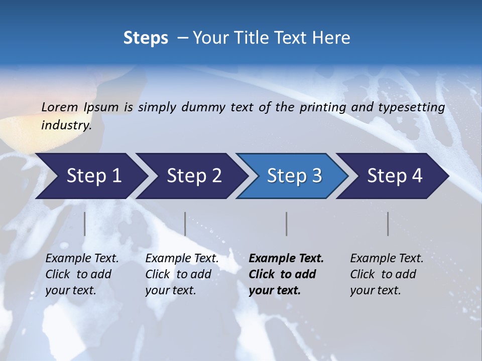 Detergent Foam Industry PowerPoint Template