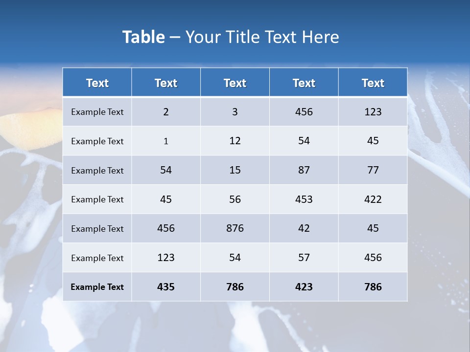 Detergent Foam Industry PowerPoint Template
