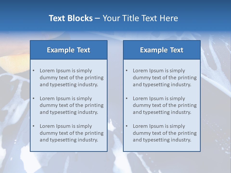 Detergent Foam Industry PowerPoint Template