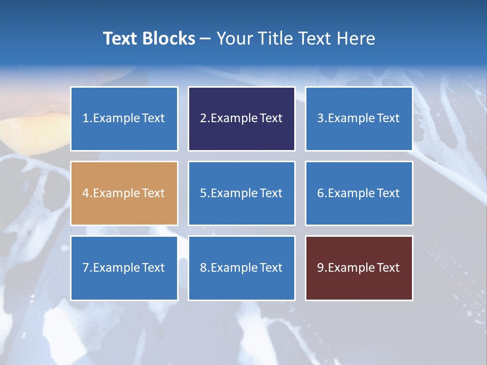 Detergent Foam Industry PowerPoint Template