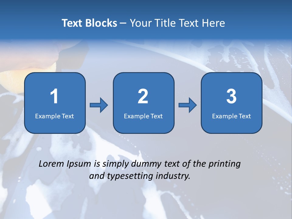 Detergent Foam Industry PowerPoint Template