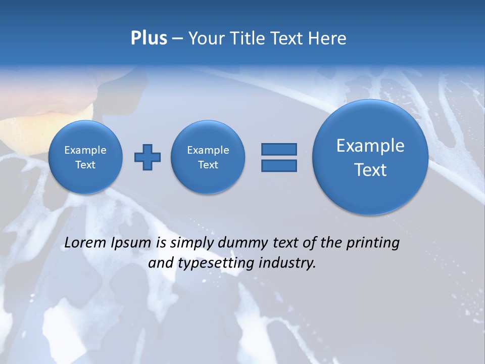 Detergent Foam Industry PowerPoint Template