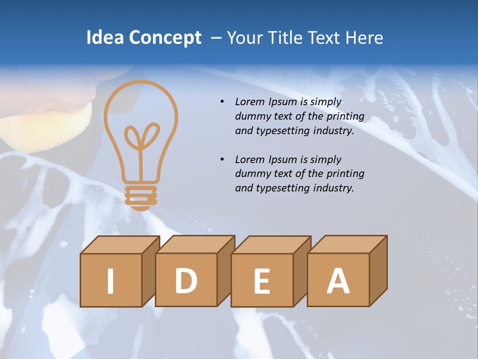 Detergent Foam Industry PowerPoint Template