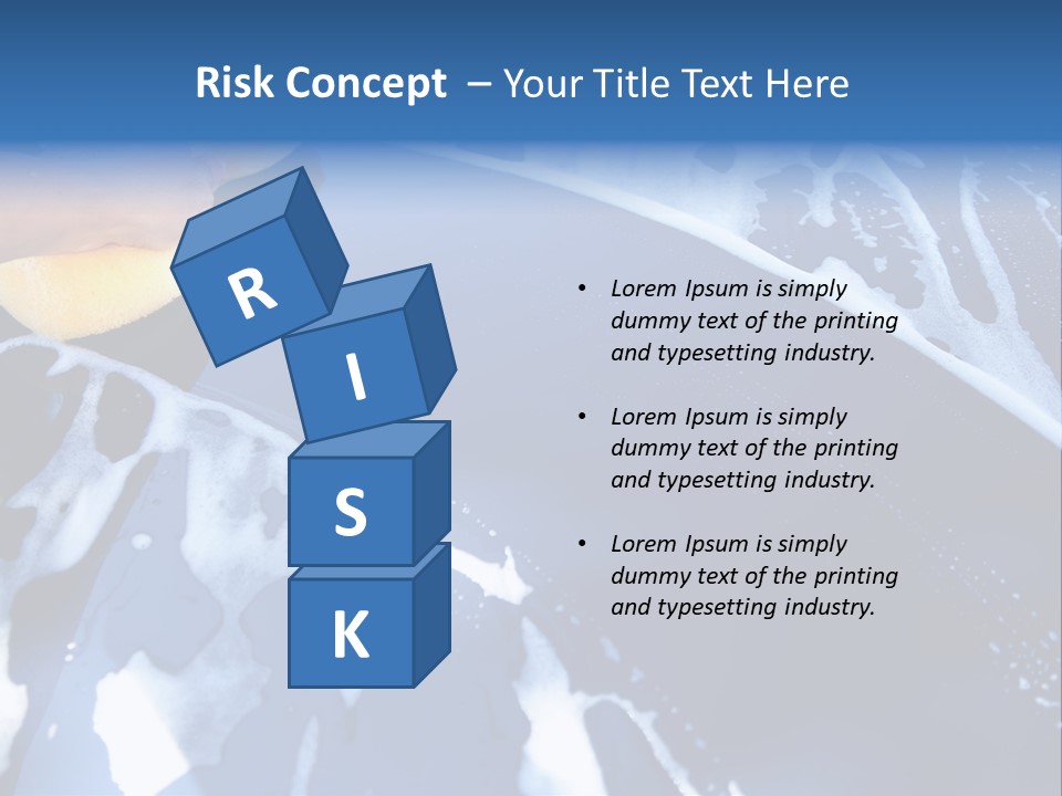Detergent Foam Industry PowerPoint Template