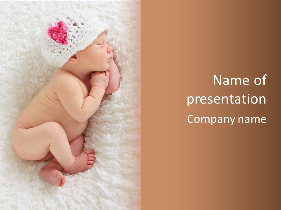 Skin Baby Sleeping Young PowerPoint Template