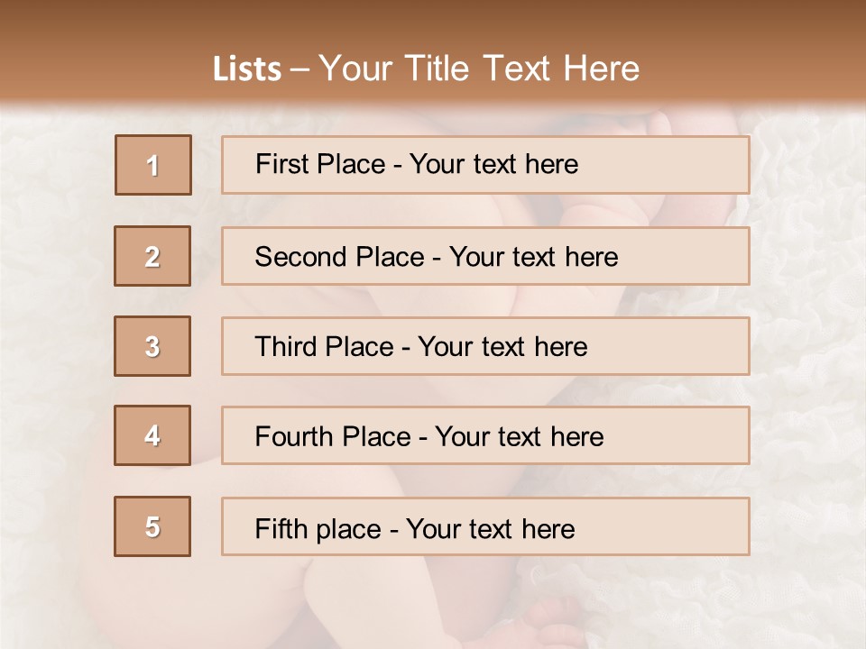 Skin Baby Sleeping Young PowerPoint Template