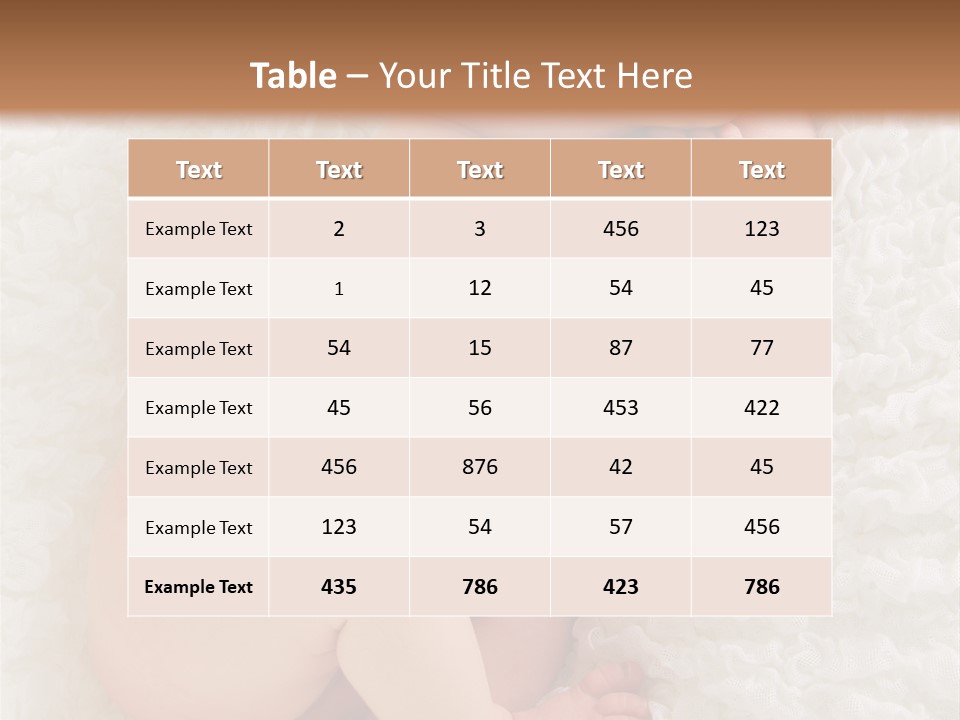 Skin Baby Sleeping Young PowerPoint Template