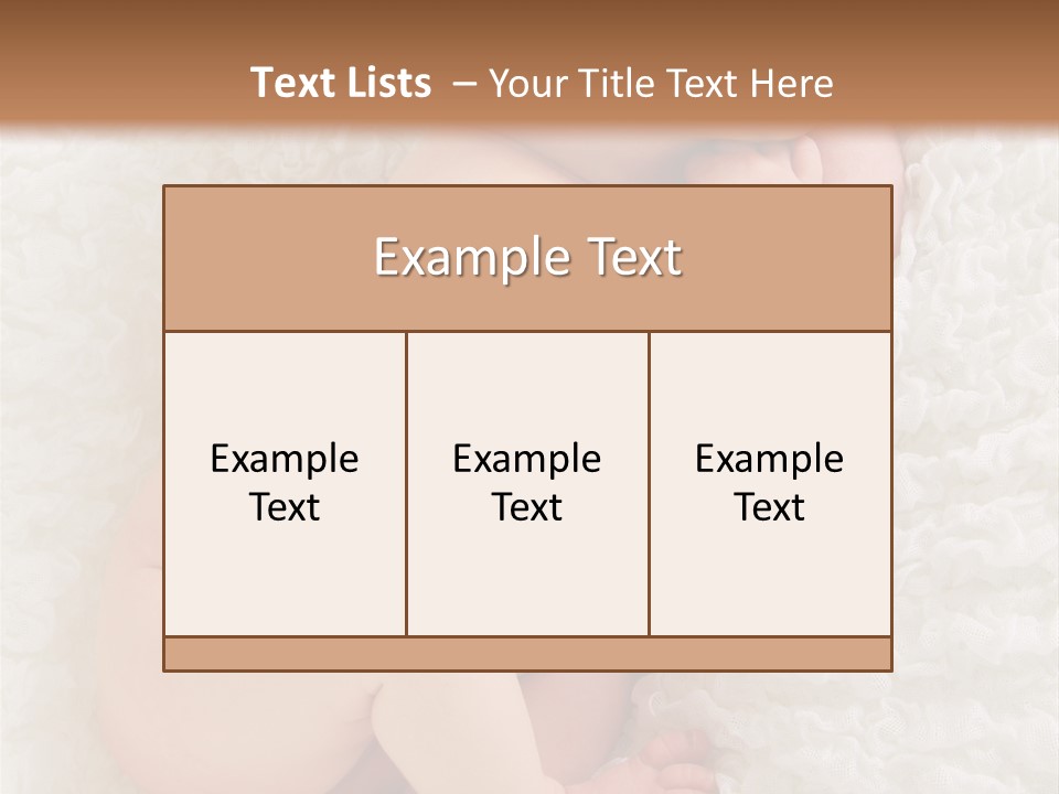 Skin Baby Sleeping Young PowerPoint Template