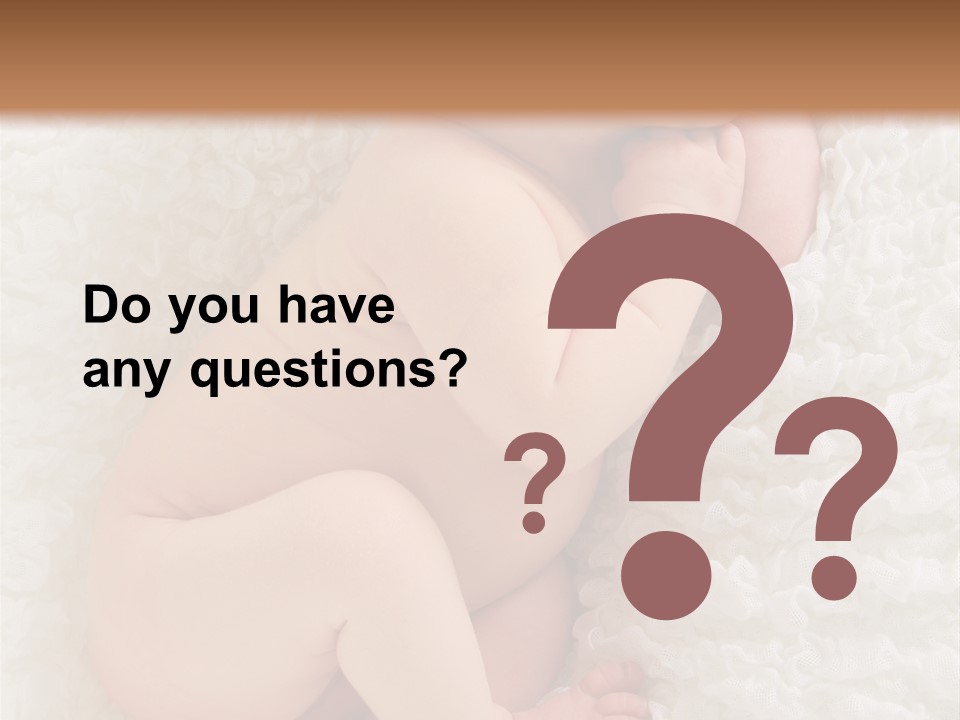 Skin Baby Sleeping Young PowerPoint Template