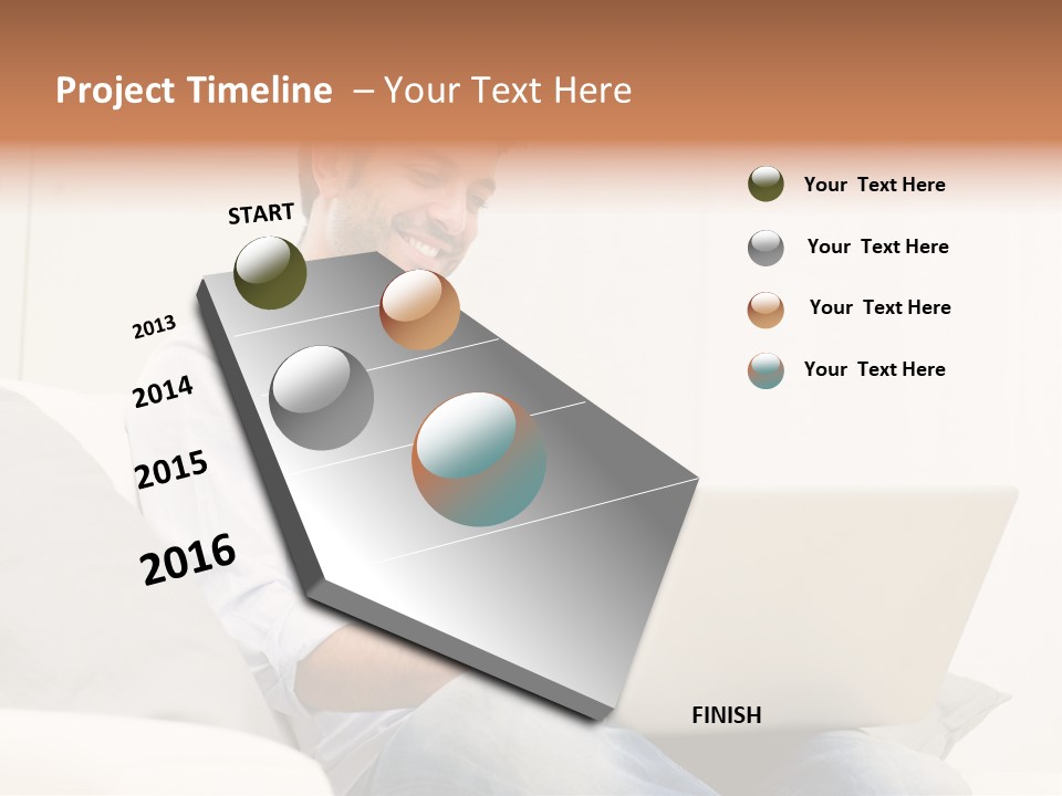 Notebook White Work PowerPoint Template