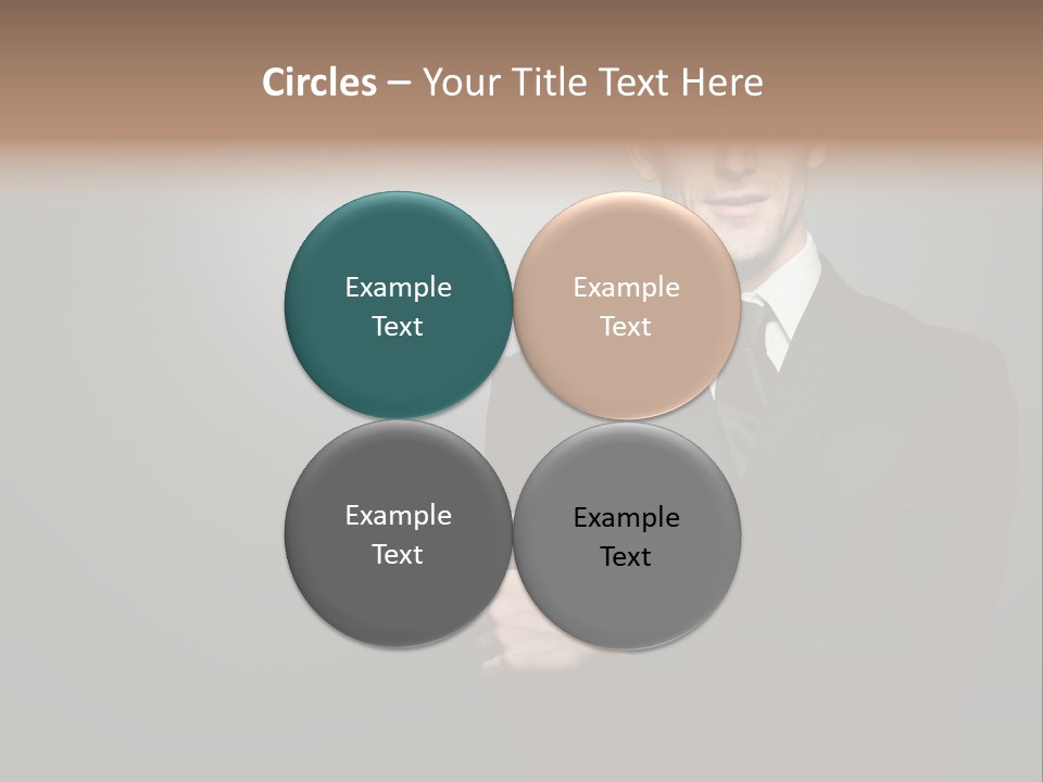 Formal Face White PowerPoint Template