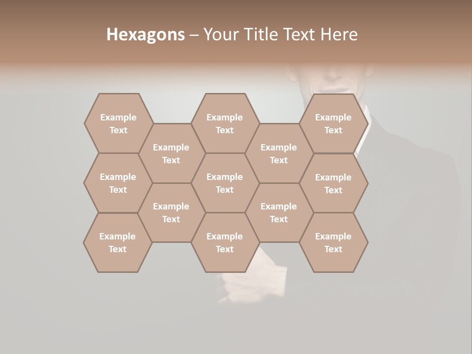 Formal Face White PowerPoint Template