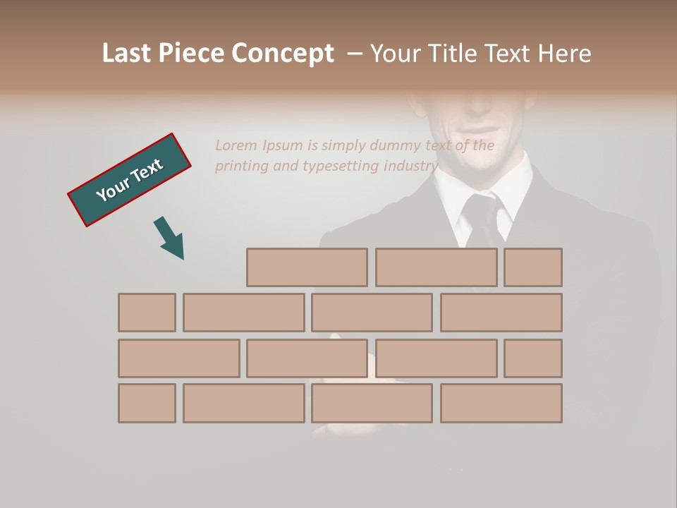 Formal Face White PowerPoint Template