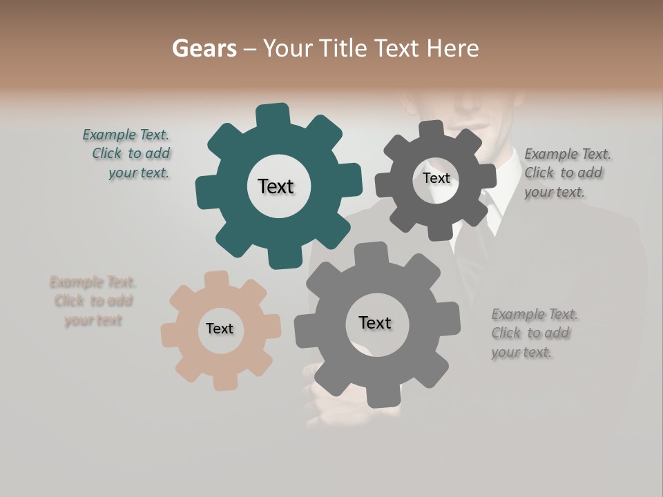 Formal Face White PowerPoint Template