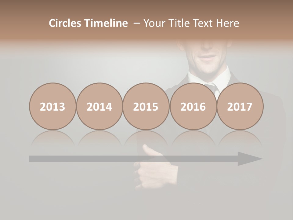 Formal Face White PowerPoint Template