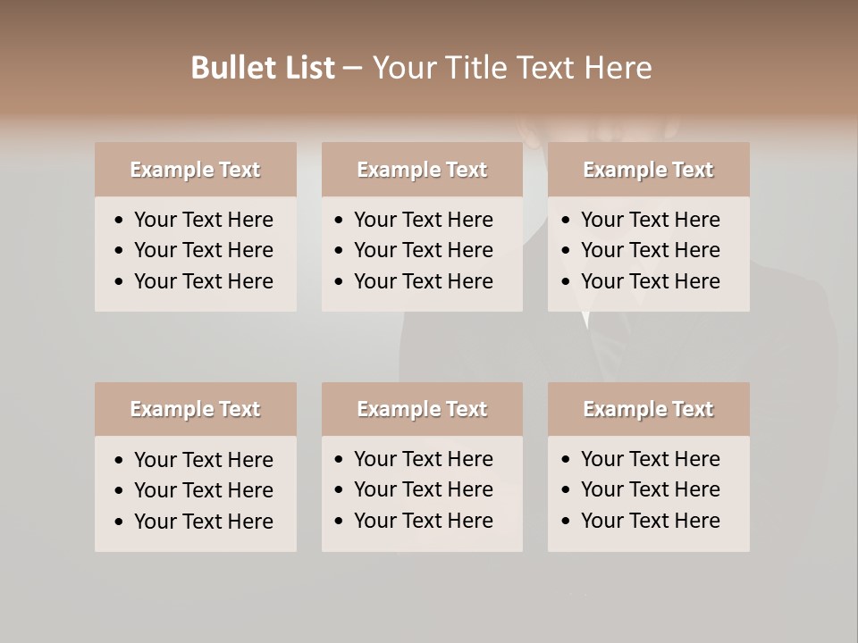 Formal Face White PowerPoint Template