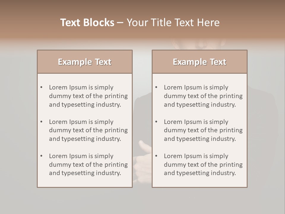 Formal Face White PowerPoint Template