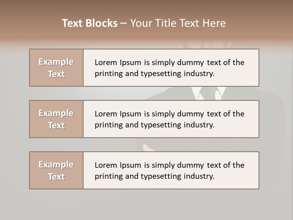 Formal Face White PowerPoint Template
