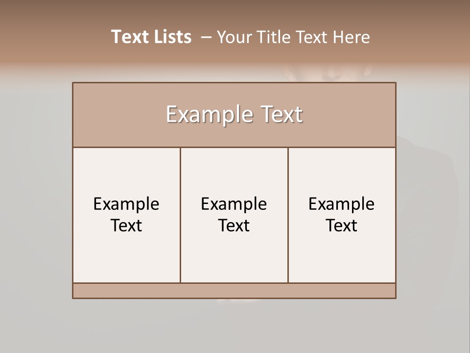Formal Face White PowerPoint Template