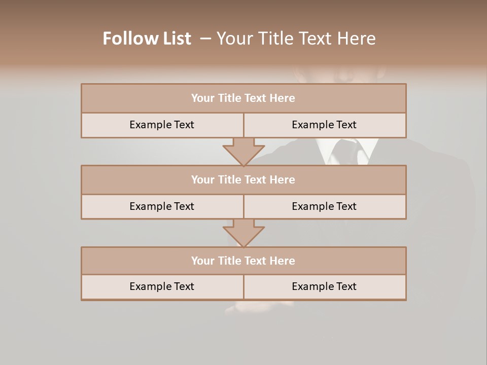 Formal Face White PowerPoint Template