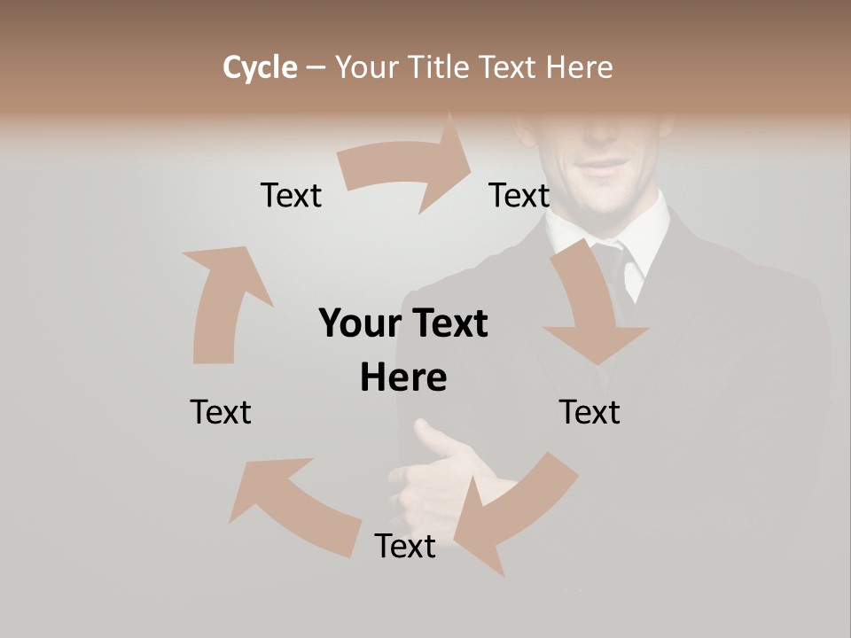 Formal Face White PowerPoint Template